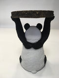 Side / Bedside Table Panda Holding A Trunk Slice 52 cm High