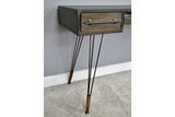 Retro Industrial Style Distressed Metal Desk with 3 Drawers  81 x 120 x 54 cm