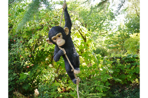 Climbing Monkey Baby Chimpanzee Garden Home Ornament Tree Hanging Figure