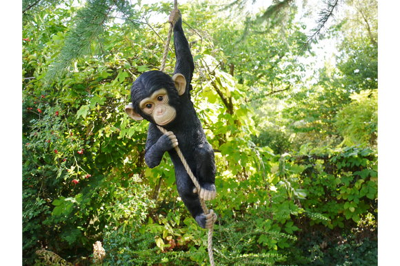Climbing Monkey Baby Chimpanzee Garden Home Ornament Tree Hanging Figure