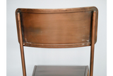 Set of Four Vintage Brushed Copper Chairs