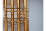 Gold Metal Frame Rectangular Wall Mirror 115 x 84 cm
