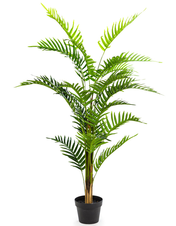 Large Artificial Plant Fern in Black Pot Faux Botanical 120 cm Tall - Due Mid June