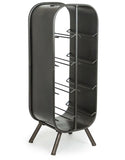 Industrial Style Grey Metal 8 Bottle Wine Rack 68 cm High - Due March 2022