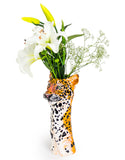 Large Ceramic Leopard Head Vase 36 cm Tall
