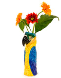 Large Ceramic Parrot Macaw Vase 36 cm Tall