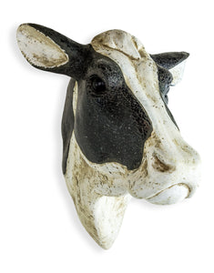 Large Mosaic Friesian Cow Head Wall Hanging Art Sculpture 54 x 39 x 46 cm -Due early March