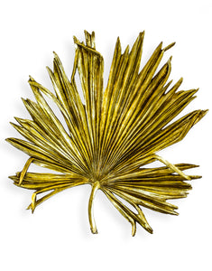 Extra Large Antique Gold Palm Leaf Wall Decor