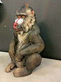 Sitting Baboon Figure Ornament Statue Decorative 32 cm High