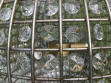 Brushed Gold Globe Orb Glass Crystal Chandelier 40 cm Diameter - Due November