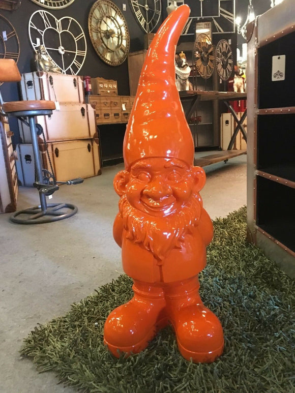 Large Bright Orange Garden Gnome 85 cm High- Due late October
