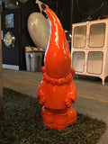 Large Bright Orange Garden Gnome 85 cm High- Due late October