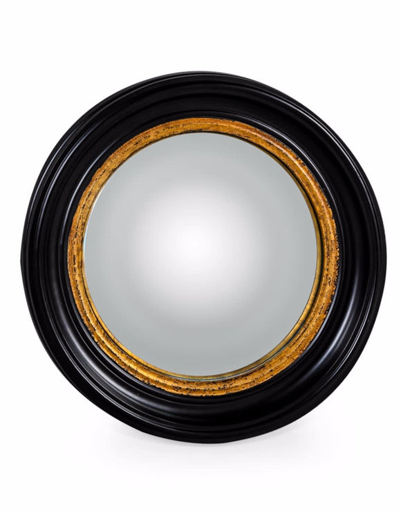 Black and Gold Frame Convex / Fisheye Mirror 52 cm Diameter - Due back in stock July